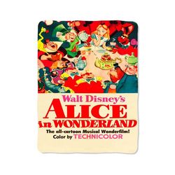 alice in wonderland 22 blanket