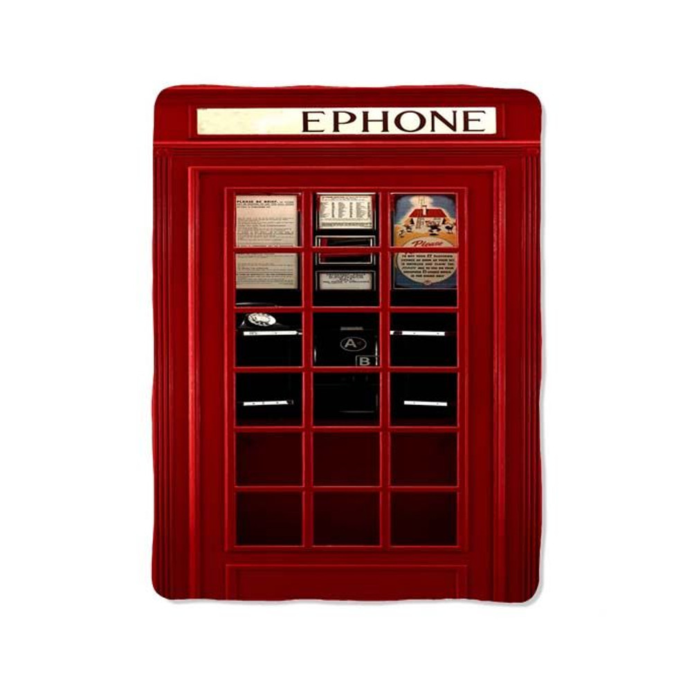 British Phone Booth Blanket 0