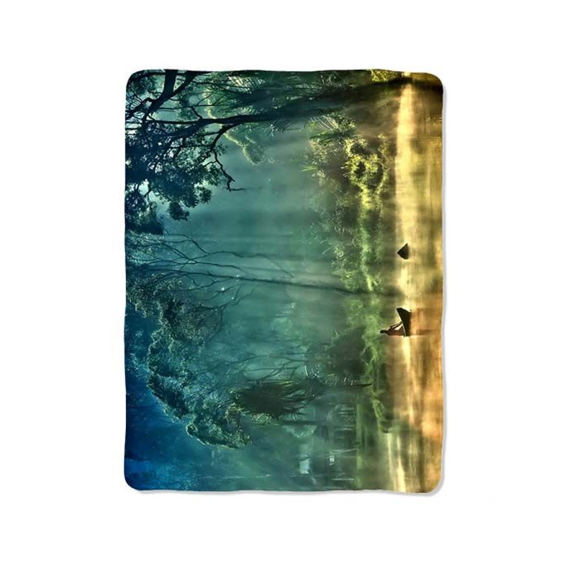 Foggy Forest 42 Blanket 0