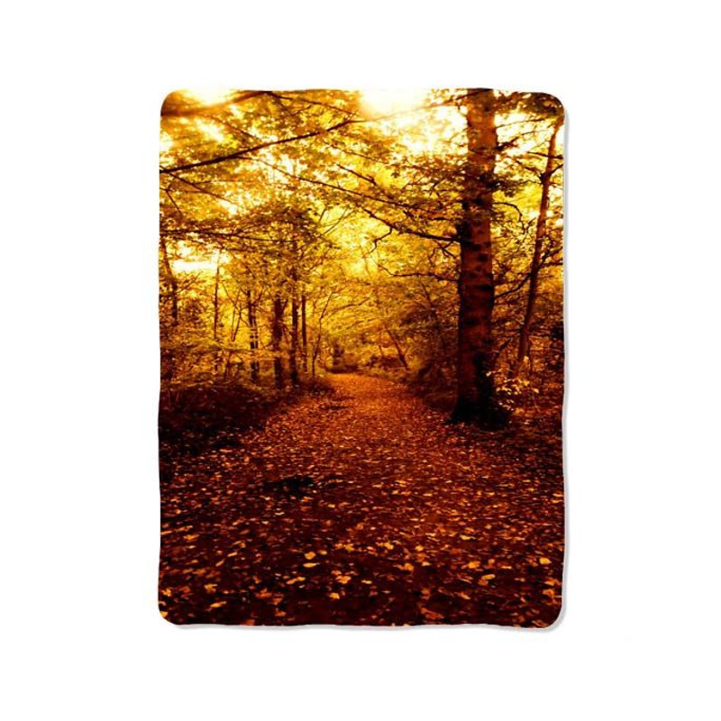Gold Autumn Fall Blanket 0