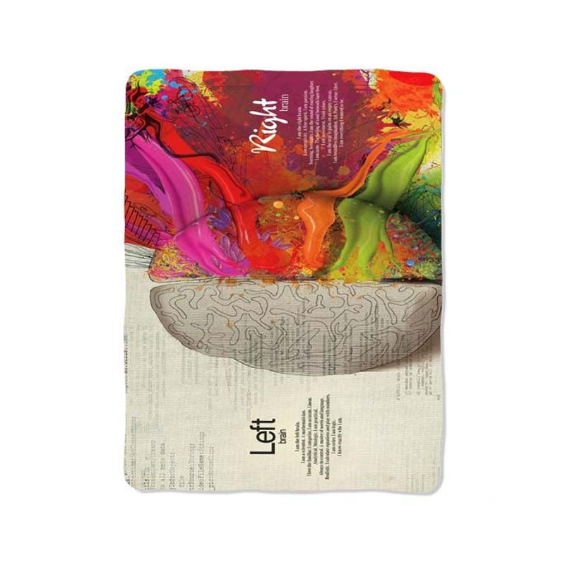 Left Brain Right Brain Blanket 0