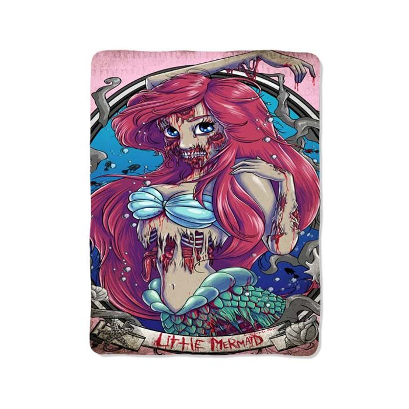 Little Mermaid Zombie 80 Blanket 0