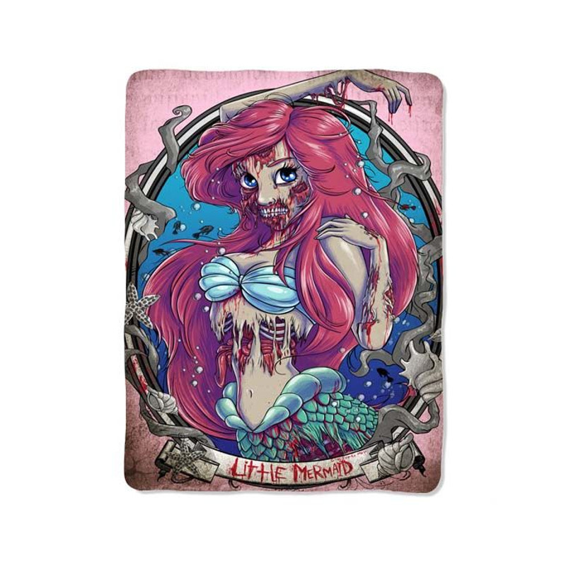 Little Mermaid Zombie Blanket 0