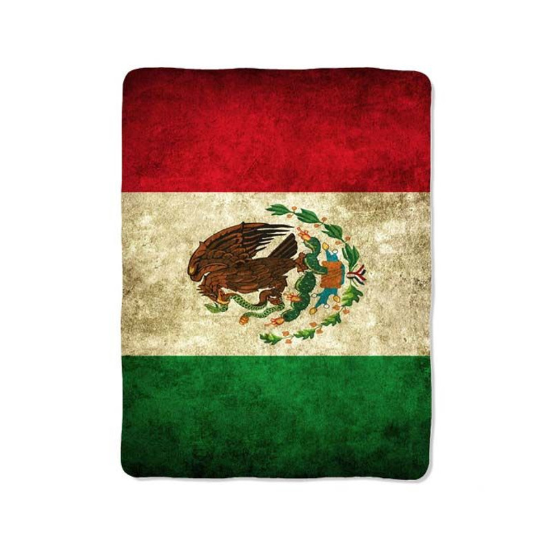 Mexico Flag Blanket 0