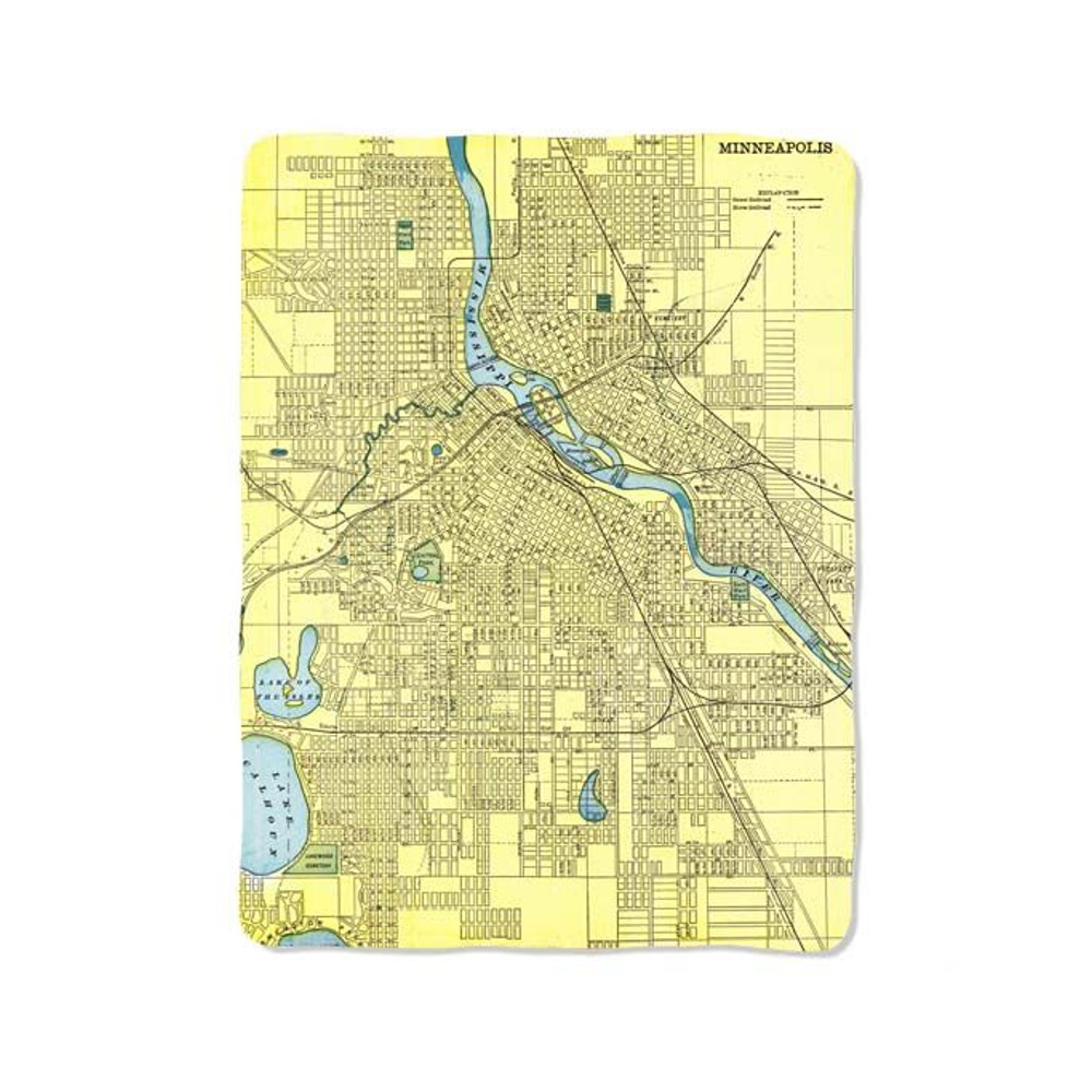 Minneapolis Map Blanket 0