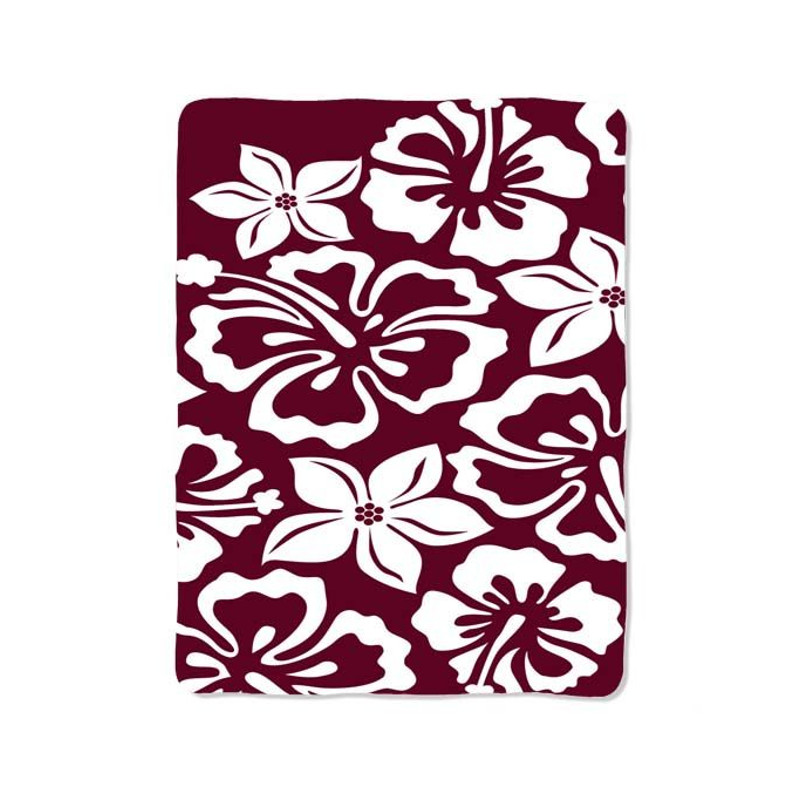 Purple Floral Pattern Blanket 0