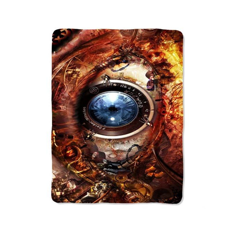 Steampunk Eye Design Blanket 0
