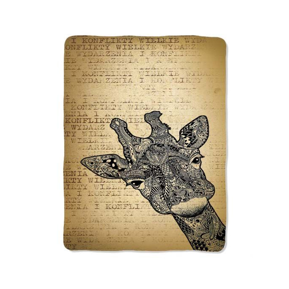 Tribal Giraffe Blanket 0