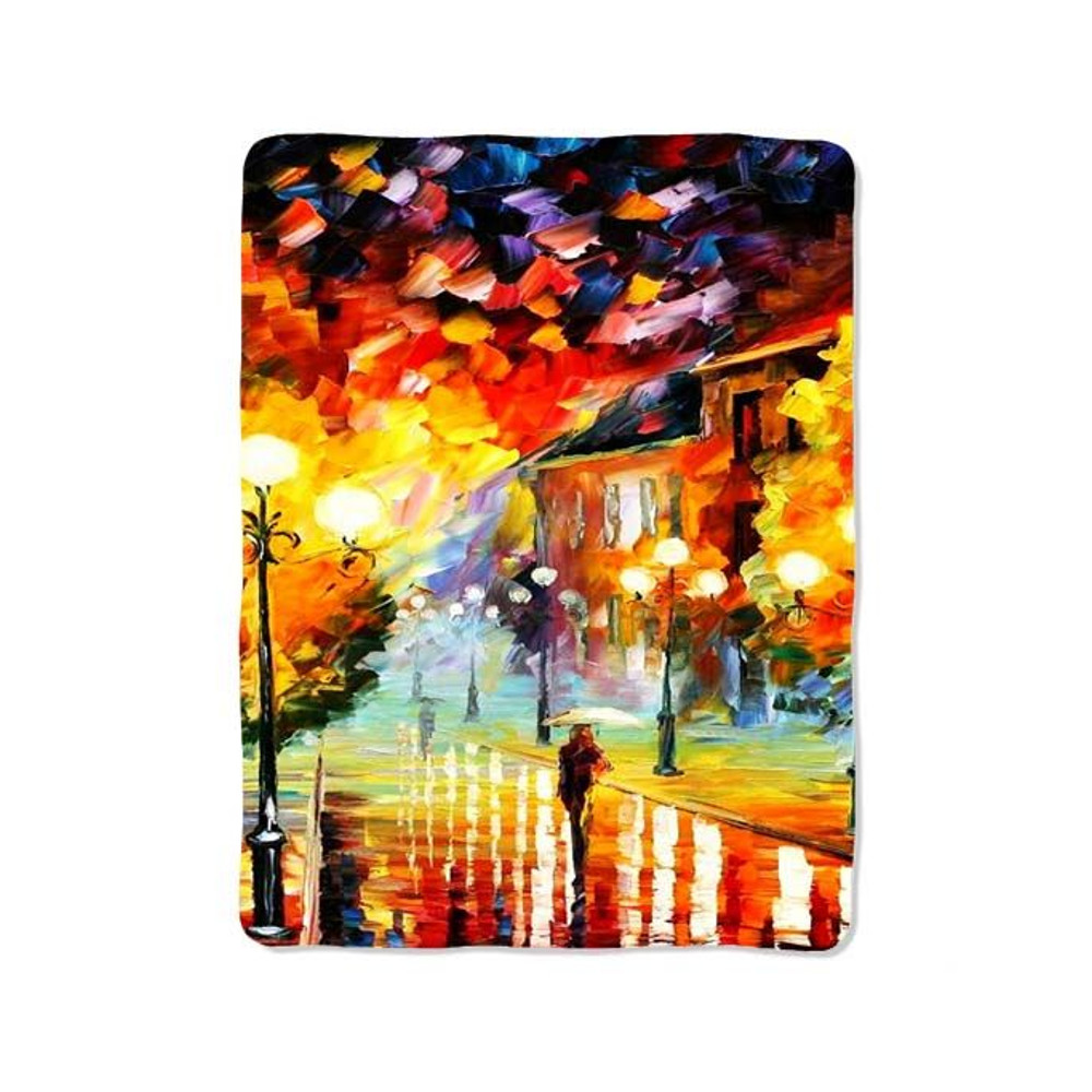 Walking In The Rain 27 Blanket 0