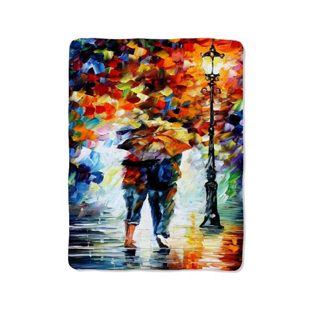 Walking In The Rain 40 Blanket 0