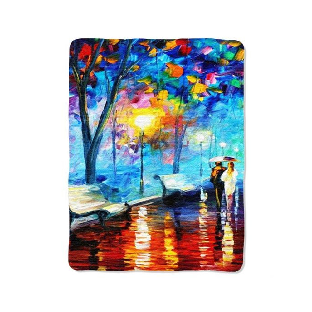 Walking In The Rain Blanket 0