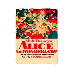 alice in wonderland 74 blanket
