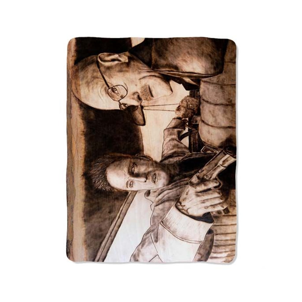 Burned Wood Breaking Bad Blanket 0