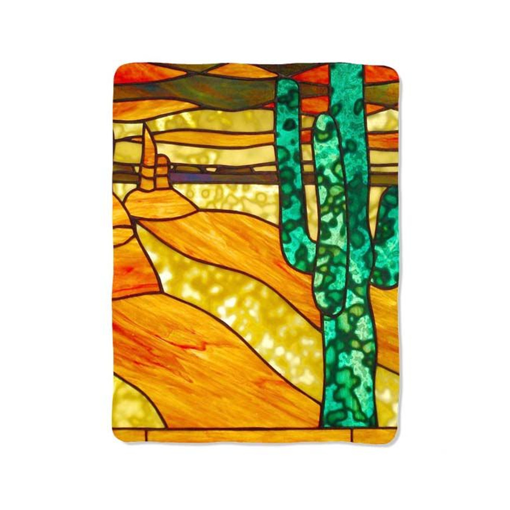 Cactus Stained Glass Blanket 0