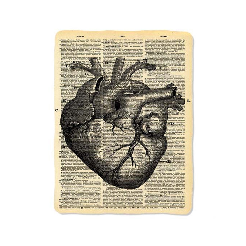 Dictionary Heart Blanket 0