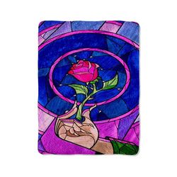 flower stained glass blanket