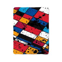 geometric abstract 8 blanket