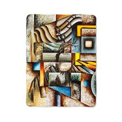 geometric abstract blanket