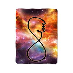infinity love nebula blanket