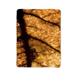 leaf print blanket