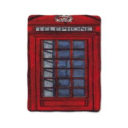 red london telephone blanket
