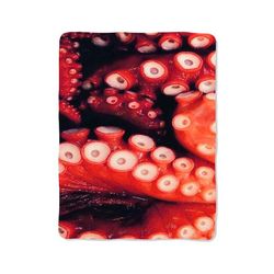 red octopus tentacle blanket