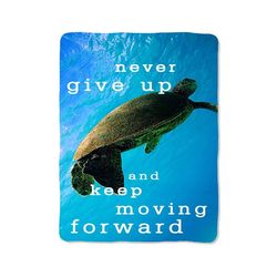 sea turtle quotes blanket