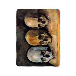 skull vintage vanitas blanket