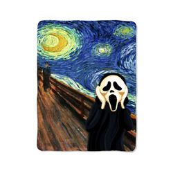 starry night scream blanket