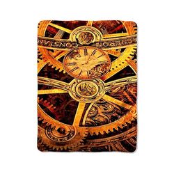 steampunk clockwork xc blanket