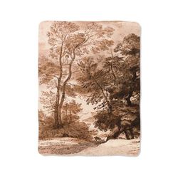 vintage forest deer blanket