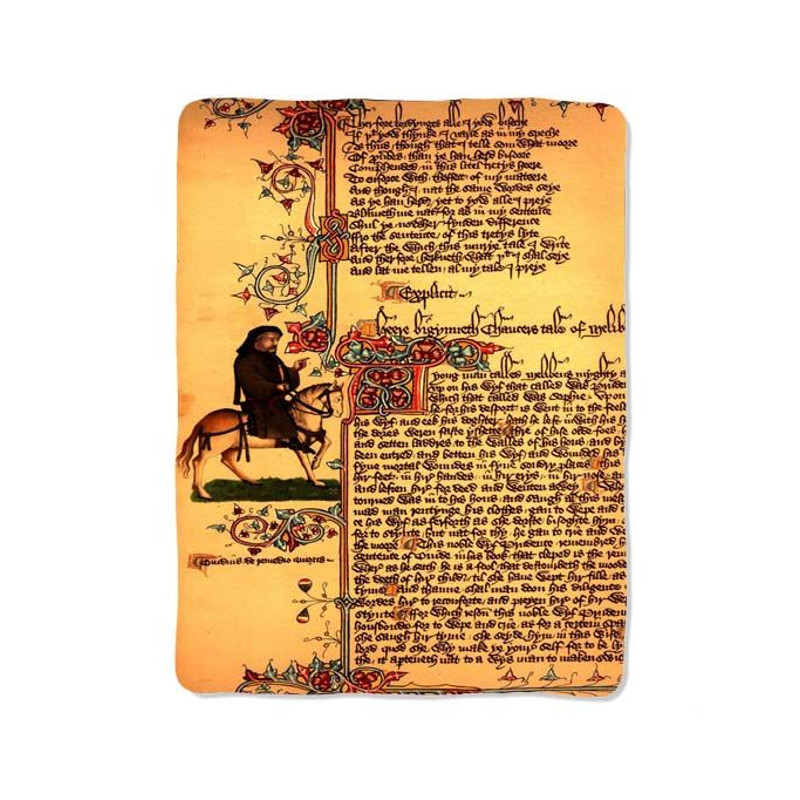Vintage Painting Chaucer Blanket 0