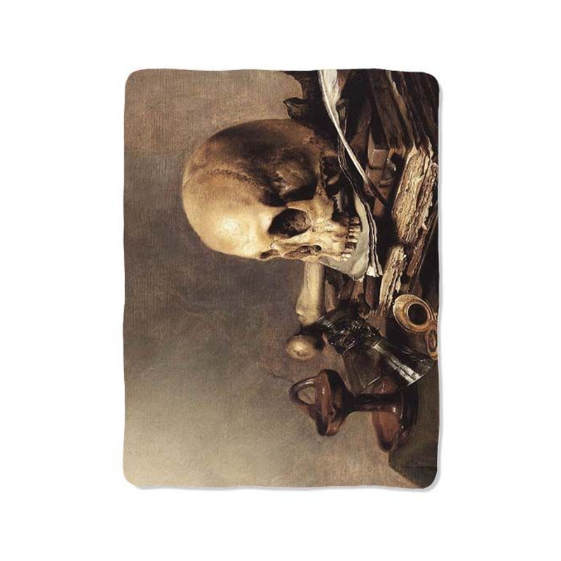 Vintage Skull Painting Blanket 0