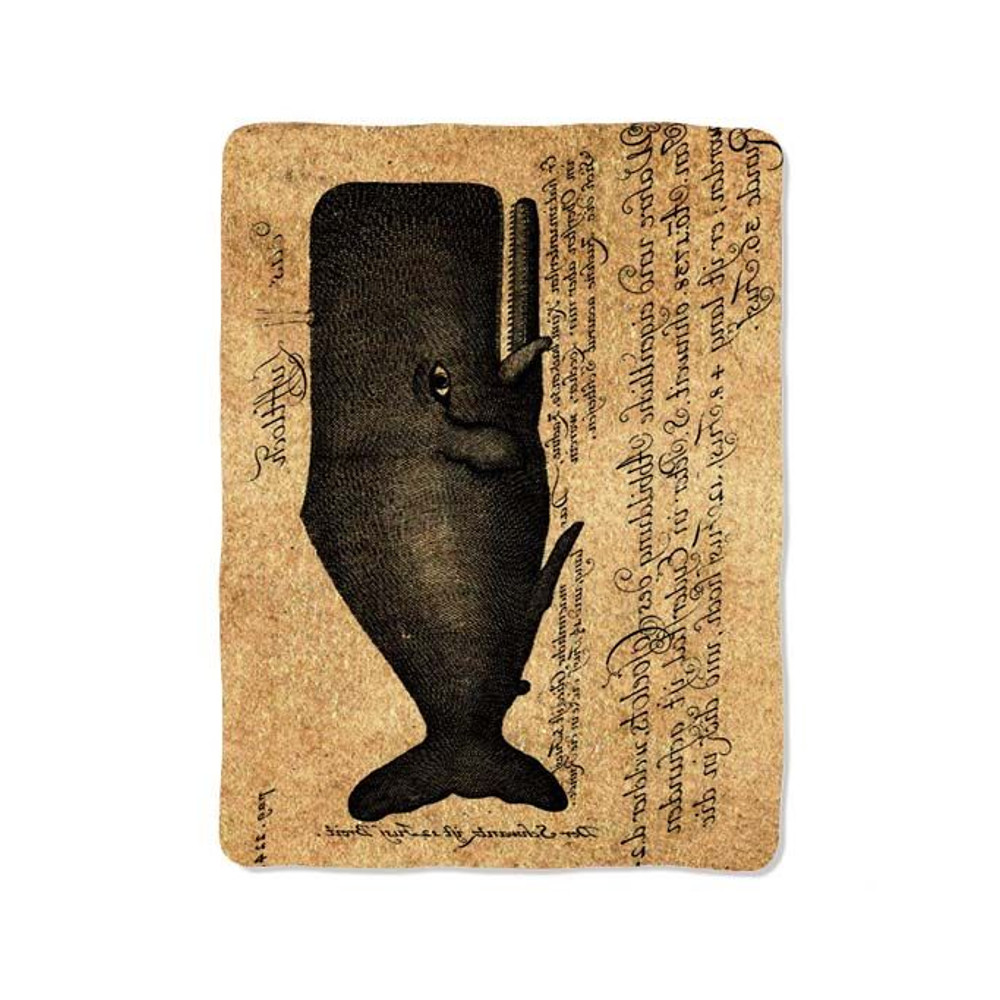 Whale Sketch Blanket 0