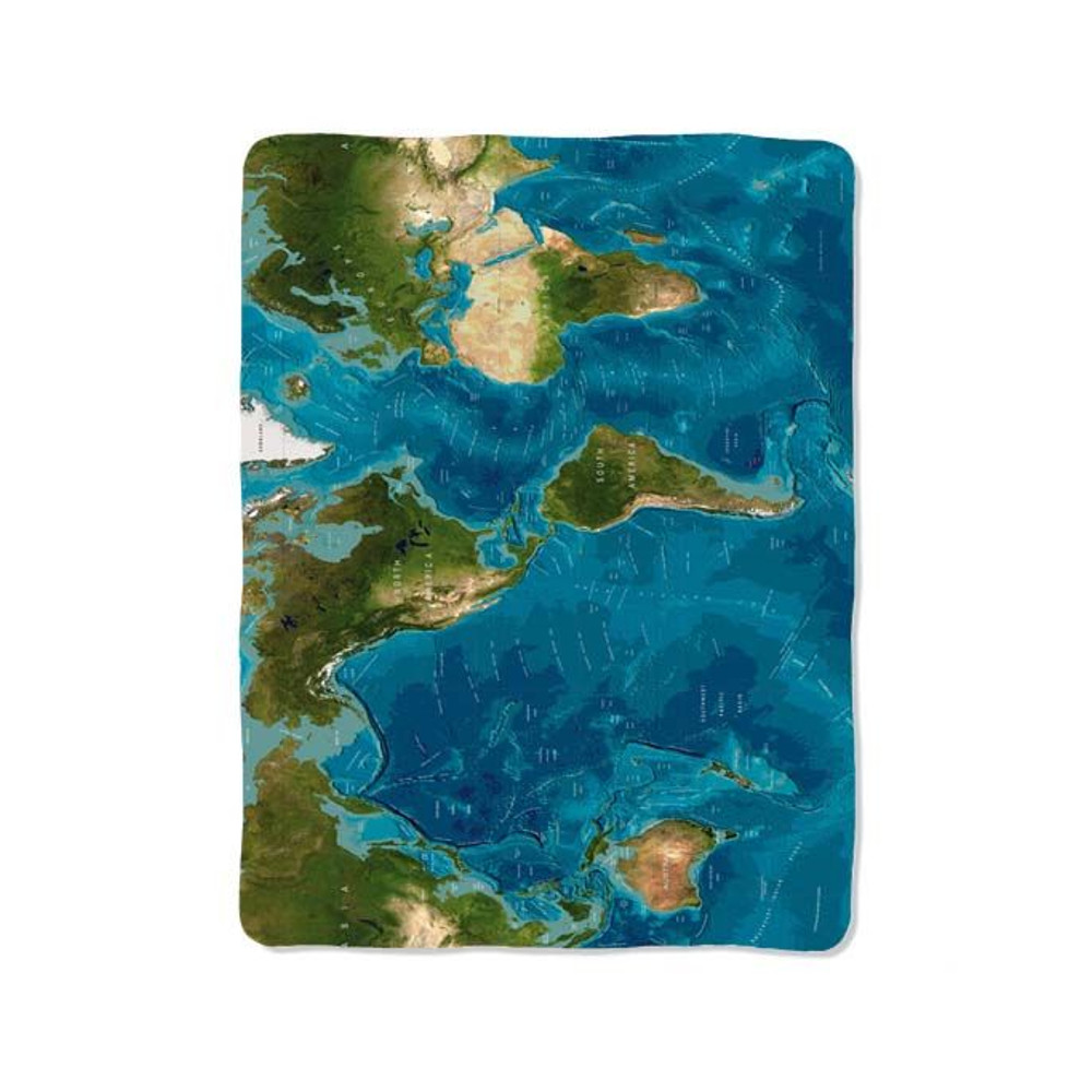 World Map 62 Blanket 0