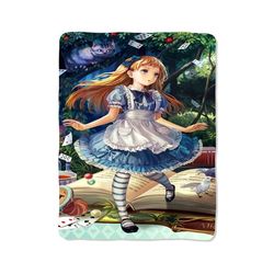 alice in wonderland 110 blanket