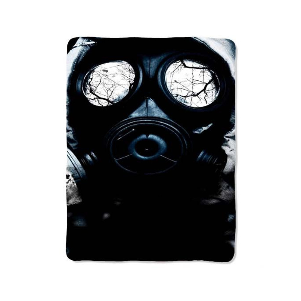 Black Gas Mask Blanket 0