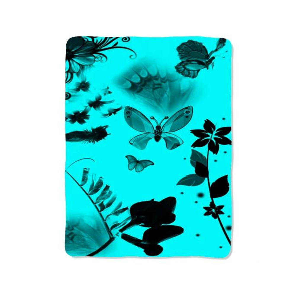 Blue Tiffany Butterfly Blanket 0