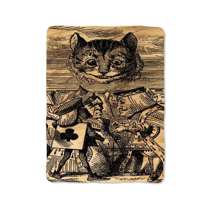 Cheshire Cat Wood Blanket 0