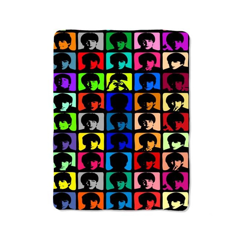 Colorful The Beatles Blanket 0