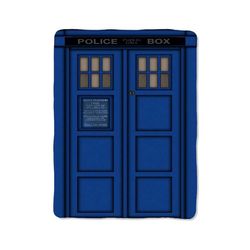 dr who tardis is blanket