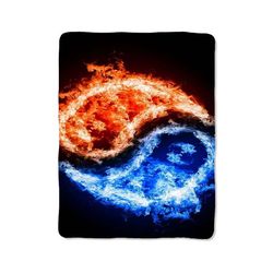 fire yin yang blanket
