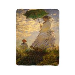 girl with umbrella blanket