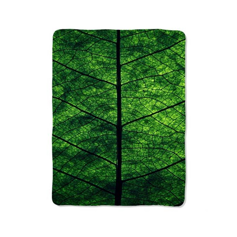 Green Leaves On Blanket 0
