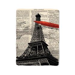 paris eiffel tower on blanket