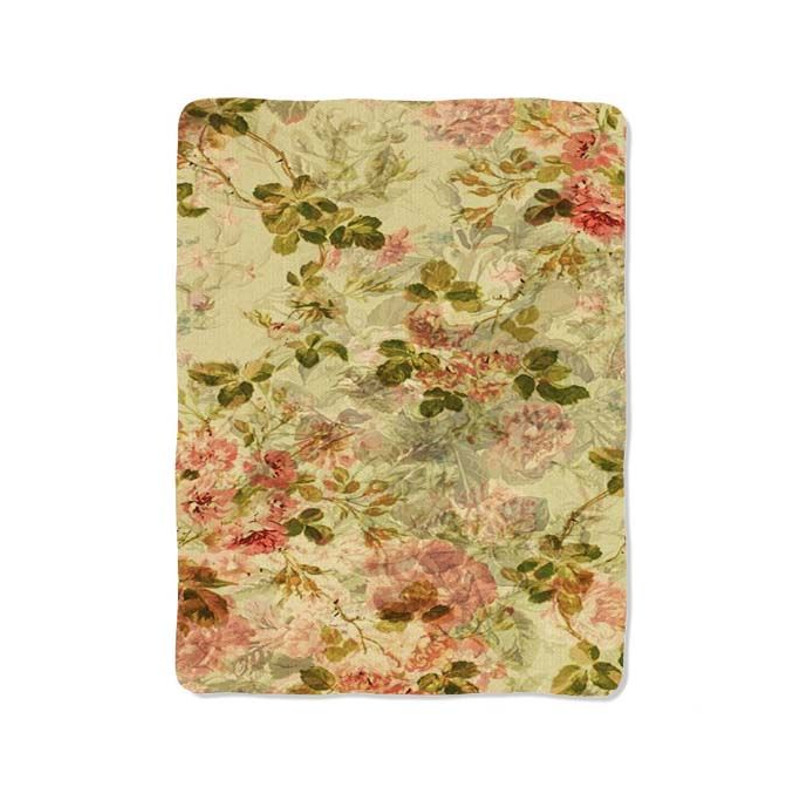 Retro Vintage Floral Blanket 0