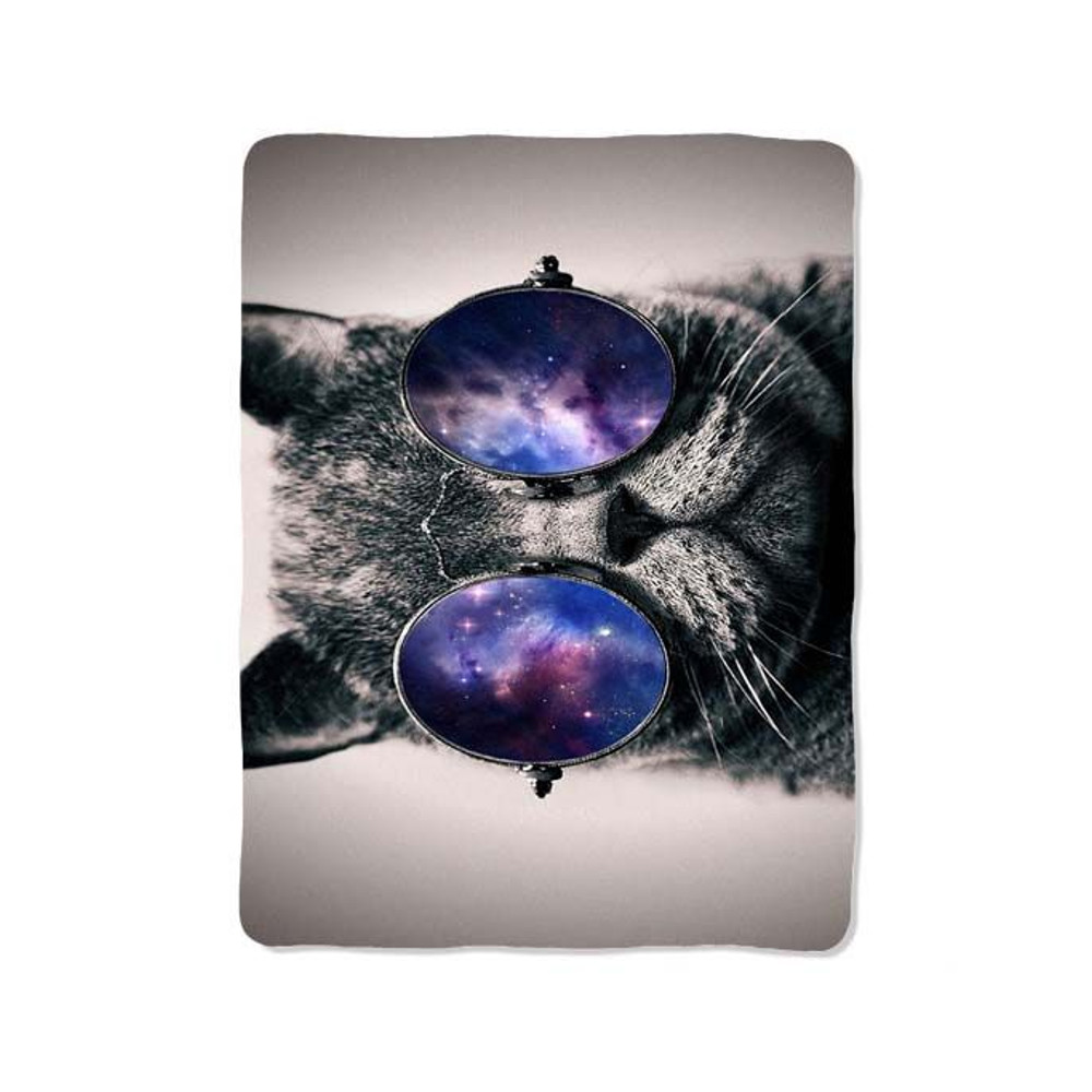 Sunglasses Cat On Blanket 0