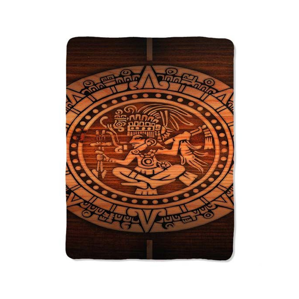 Wood Aztec On Blanket 0