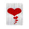Wood Heart Love Blanket 0