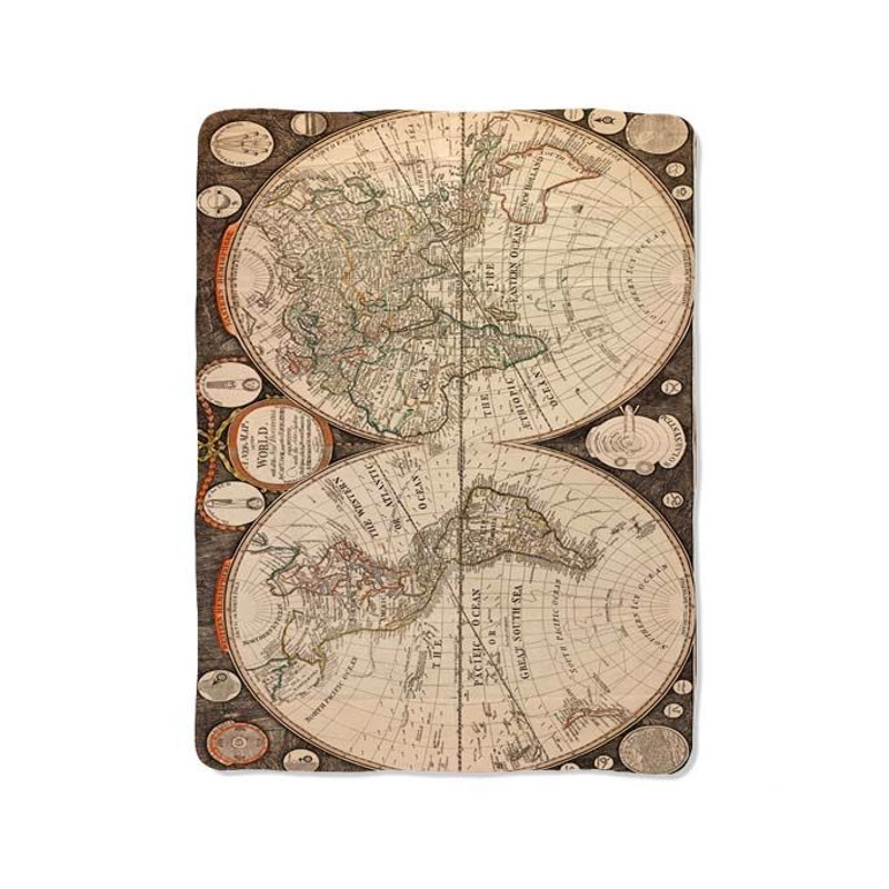 World Map On Blanket 0